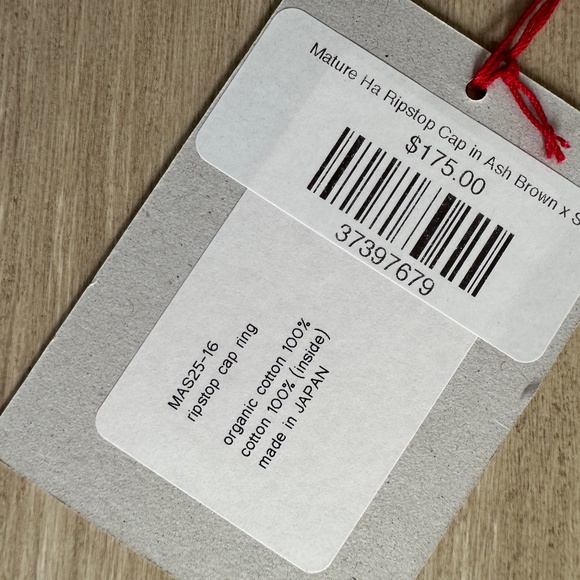 Mature Ha Ripstop Cap in Ash Brown - Picture 2 of 3